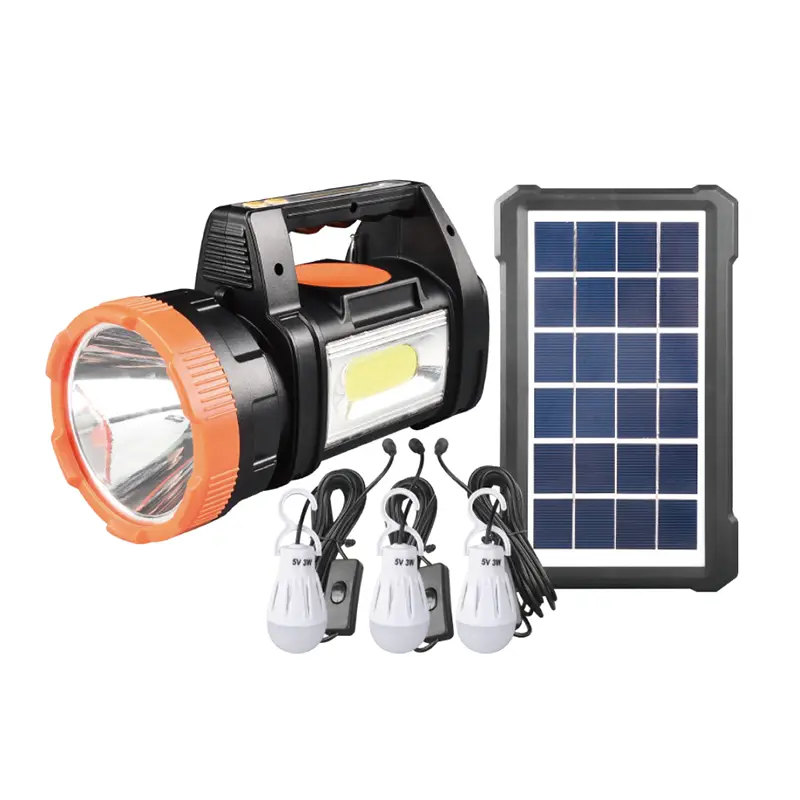 Kit de holofote solar recarregável COB 30W
