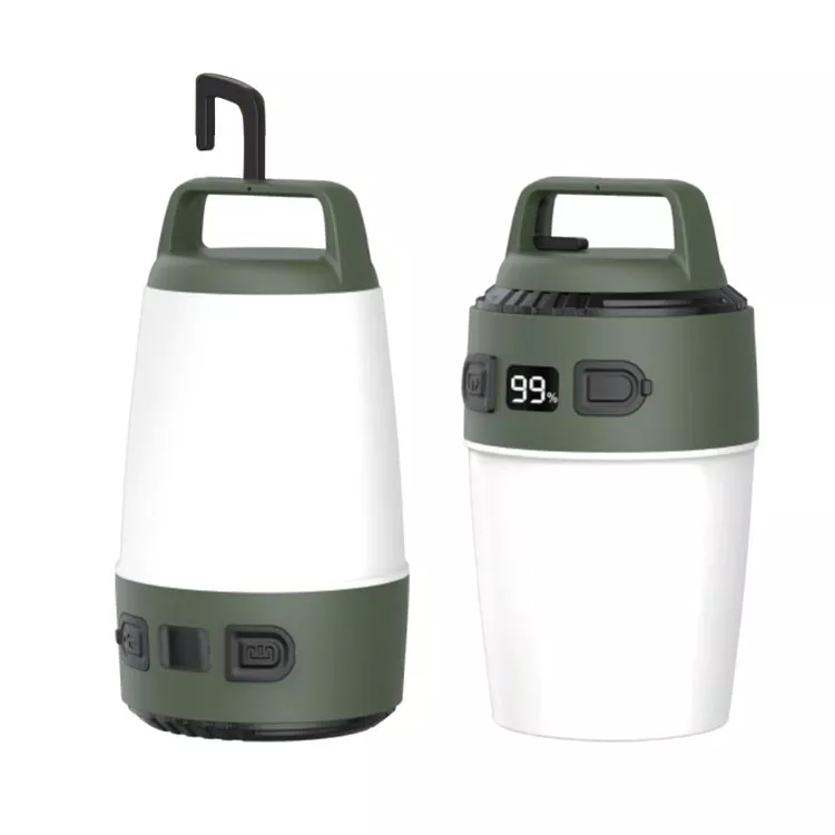 Lanterna de acampamento LED vermelha e branca 36W recarregável
