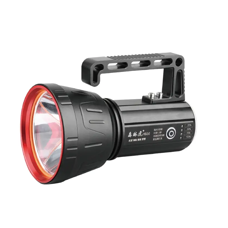 Holofote recarregável de longo alcance de 50 W com feixe duplo