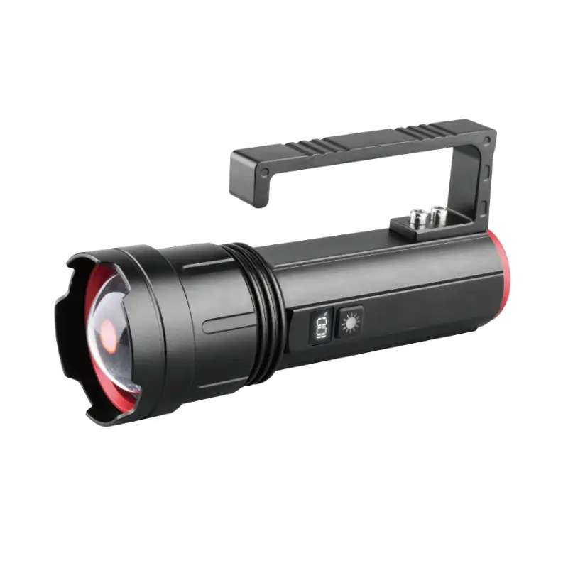 Lanterna portátil laser branco 50W recarregável